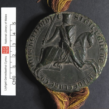 Seal of Gilbert de Clare, earl of Gloucester and Hertford c 1218 to 1230